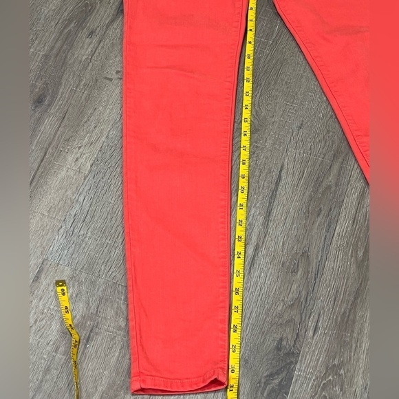 EUC FLYING MONKEY 7 (US 27) Made in USA Red Orange Staple Jeans Denim Pants - Picture 8 of 9